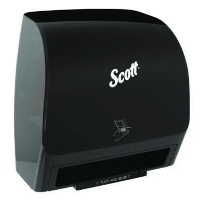 Scott Slimroll Electronic Towel Dispenser, 12.35 x 7.25 x 11.8, Black (47196)