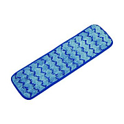 AbilityOne 8125017186096, SKILCRAFT Microfiber Flat Wet Mop - Reusable, 18 x 5.5, Blue, 12/Box (7167185)