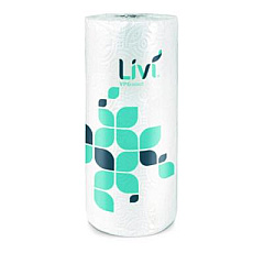 Livi VPG Select Kitchen Roll Towel, 2-Ply, 10.98 x, 9.98, White, 30 Rolls/Carton (41504)