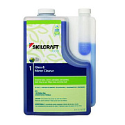 AbilityOne 7930017149190, SKILCRAFT ECO Glass and Mirror Cleaner Concentrate, 2 L Bottle, 4/Pack