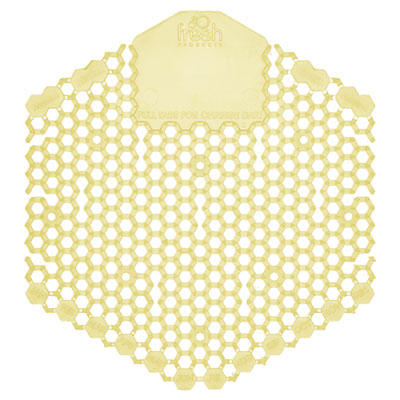Fresh Products Wave 3D Urinal Deodorizer, Citrus Scent, Yellow, 10/Box (3WDS60CITBX)