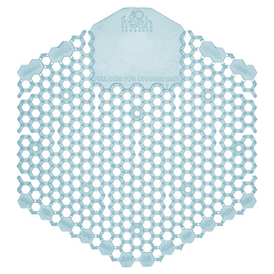 Fresh Products Wave 3D Urinal Deodorizer, Ocean Mist Scent, Blue, 10/Box, 6 Boxes/Carton (3WDS60OMI)