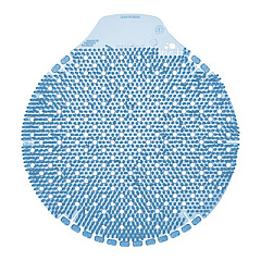 Fresh Products Tidal Wave, Urinal Screens, Cotton Blossom Scent, Blue, 0.42 oz, 6/Box (TWDSCB)
