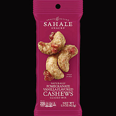 Sahale Snacks Pomegranate Vanilla Glazed Mix Cashews, 1.5 oz Bag, 18/Carton (00328)