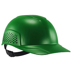 ergodyne Skullerz 8951 Vented Hard Shell Bump Cap, Short Brim, Green (23982)