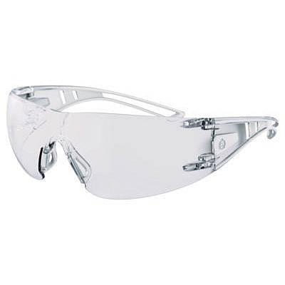 ergodyne Skullerz VORDR Safety Glasses, Frameless, Clear Single Lens, 12/Pack (58101)
