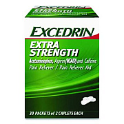 Excedrin X-Strength Caplets, 2 Caplets/Packet, 30 Packets/Box (2756950)