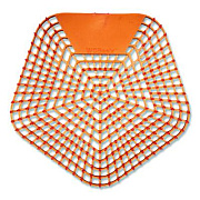 Boardwalk Anti-Splash Urinal Screen, Mango Mist Scent, Orange, 0.11 oz, 10/Box (1006)