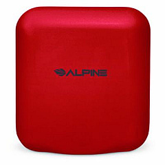 Alpine Industries Hemlock Commercial Automatic 120V Hand Dryer, 6.68 x 11.41 x 12.31, Red (ALP40010RED)