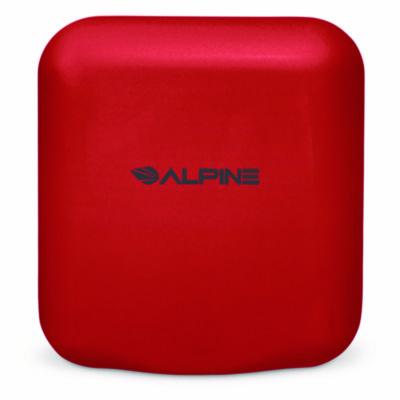 Alpine Industries Hemlock Commercial Automatic 120V Hand Dryer, 6.68 x 11.41 x 12.31, Red (ALP40010RED)