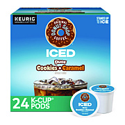 The Original Donut Shop Iced Duos Cookies + Caramel Iced Coffee K-Cup Pods, 24/Box (5000373021)
