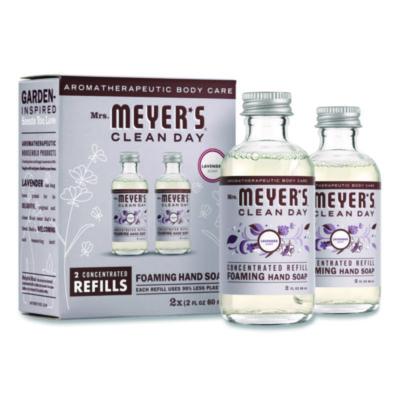 Mrs. Meyer's Clean Day Concentrated Foaming Hand Soap Dispenser Refill, Lavender Scent, 2 oz Bottle, 2/Pack (355611)