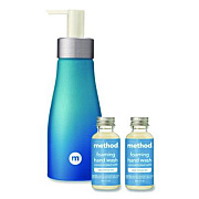 Method Refill + Reuse Foaming Hand Soap Refill Kit, Sea Minerals Scent, (2) 1 oz Refill Bottles, 10 oz Dispenser Bottle (356001)