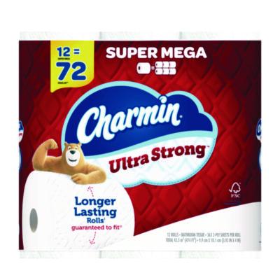 Charmin Ultra Strong Bathroom Tissue, Septic Safe, 2-Ply, White, 363 Sheets/Roll, 12 Rolls/Pack (04311)