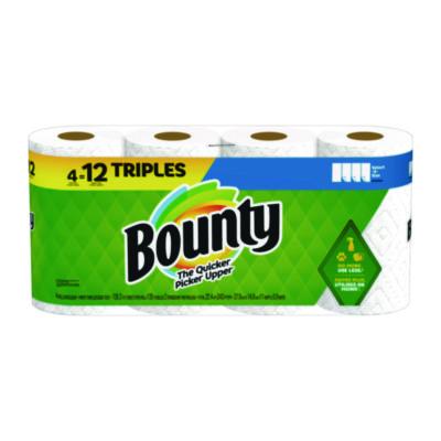 Bounty Select-a-Size Kitchen Roll Paper Towels, 2-Ply, 11 x 5.9, White, 135 Sheets/Roll, 4 Rolls/Pack (06134)