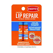 O'Keeffe's Lip Repair Cooling Lip Balm, 0.15 oz Stick, 2/Pack (K1710402)
