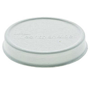 Pactiv Evergreen EarthChoice PFAS-Free Compostable Soup Cup Lid, For 8 oz to 16 oz Soup Cups, 4" Diameter, White, Sugarcane, 500/Carton (LMC81216ECBB)