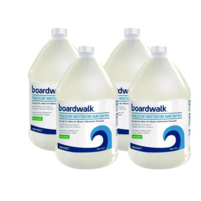Boardwalk Pearlescent Moisturizing Liquid Hand Soap Refill, Aloe Scent, 1 gal Bottle, 4/Carton (450CT)