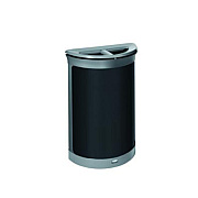 Rubbermaid Commercial ENHANCE Series Waste Receptacle, Dual Top Hole, 11.5 gal, Metal, Pearl Gray/Umbra Gray (2172846)