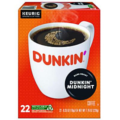 Dunkin' K-Cup Pods, Original Dark Roast, 22/Box (12798)