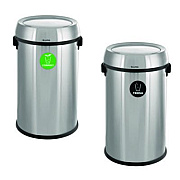 Alpine Industries 17 Gallon Stainless Steel Indoor Compost and Trash Station with Swivel Lid (47065L1COT)