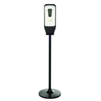 Alpine Industries Automatic Foam Hand Sanitizer/Soap Dispenser with Floor Stand, 40 oz, 4.48 x 6 x 45, White (ALP430FS)
