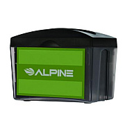 Alpine Industries Interfold Table Top Dispenser Napkin Holder, 5.9 x 8 x 6.5, Black (ALP4332)