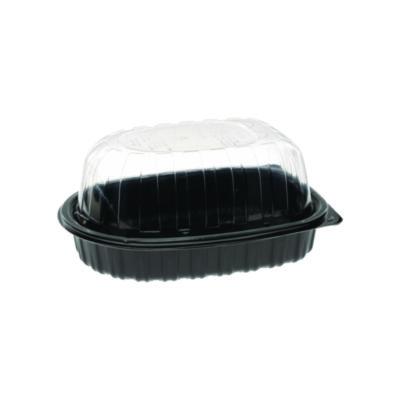 Pactiv Evergreen MealMaster Chicken Roaster Base/Lid, 10 x 7.5 x 4, Black/Clear, Plastic, 110/Carton (YCNC600700DZ)