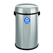 Alpine Industries 17 Gallon Stainless Steel Indoor Recycling Receptacle with Swivel Lid (ALP47065L1R)
