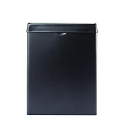 Alpine Industries Stainless Steel Wall-Mounted Sanitary Napkin Receptacle, Black (ALP451SSBBLK)