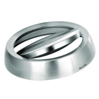 Alpine Industries 17 Gal Stainless Steel Swivel Trash Can Cover, 15.7 x 15.67 x 15.67, Silver (ALP47065LC)