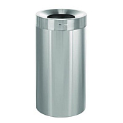 Alpine Industries 27 Gallon Stainless Steel Commercial Indoor Trash Can, Brushed Stainless Steel (ALP47527)