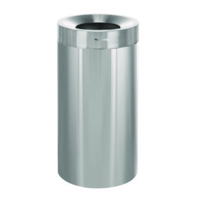 Alpine Industries 27 Gallon Stainless Steel Commercial Indoor Trash Can, Brushed Stainless Steel (ALP47527)