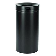 Alpine Industries 27 Gallon Stainless Steel Commercial Indoor Trash Can, Black (ALP47527BLK)
