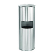Alpine Industries Stainless Steel 7 Gal Trash Can with Gym Disinfecting Wipes Dispenser (ALP4777)