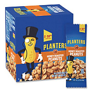 Planters Honey Roasted Peanuts, 1.75 oz Tube, 18/Box (20900625)