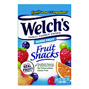 Welch's Fruit Snacks, Mixed Fruit, 0.9 oz Pouch, 40/Box (PIM94068)