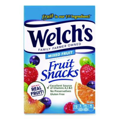 Welch's Fruit Snacks, Mixed Fruit, 0.9 oz Pouch, 40/Box (PIM94068)