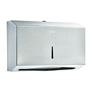 Alpine Industries Horizontal C-Fold/Multi-Fold Paper Towel Dispenser, 7.08 x 3.93 x 10.82, Brushed Nickel (ALP481S)
