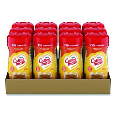 Coffee mate Non-Dairy Powdered Creamer, Hazelnut, 15 oz Canister, 12/Carton (12345CT)
