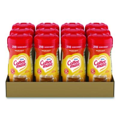 Coffee mate Non-Dairy Powdered Creamer, Hazelnut, 15 oz Canister, 12/Carton (12345CT)