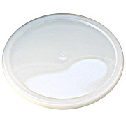 Fabri-Kal Pro Kal Polyethylene Flush Fill Round Deli Lids, 4.6" Diameter, Clear, Plastic, 500/Carton (PELID)