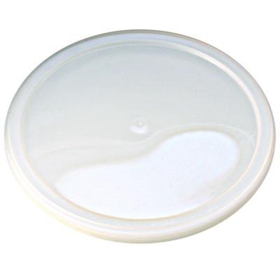 Fabri-Kal Pro Kal Polyethylene Flush Fill Round Deli Lids, 4.6" Diameter, Clear, Plastic, 500/Carton (PELID)