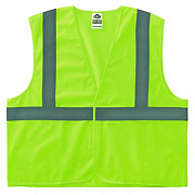ergodyne GloWear 8205HL-ECO Class 2 Recycled Hi-Vis Vest, Mesh, Polyester, 2X-Large/3X-Large, Lime (21987)
