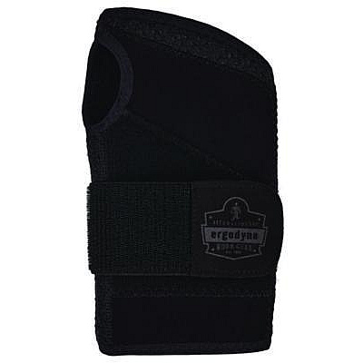 ergodyne ProFlex 4005 Wrist Brace Support with Single Strap, Large, Fits Right Hand, Black (70146)