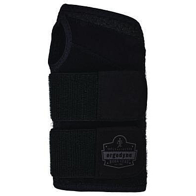 ergodyne ProFlex 4015 Wrist Brace Support with Double Strap, Medium, Fits Right Hand, Black (70153)