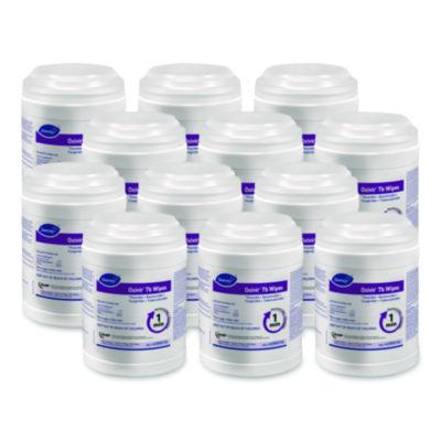 Diversey Oxivir TB Disinfectant Wipes, 7 x 6, White, 160/Canister, 12 Canisters/Carton (4599516)