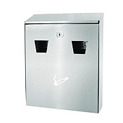 Alpine Industries Wall-Mounted Safe Cigarette Disposal Station Outdoor Ashtray, Stainless Steel (ALP49001SS)