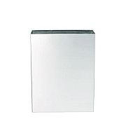Alpine Industries Stainless Steel Surface-Mounted Waste Receptacle, 6.4 gal, Brushed Stainless Steel (ALP491)