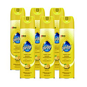 Pledge Furniture Polish, Lemon, 9.7 oz Aerosol Spray, 6/Carton (336298)